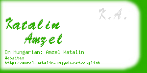 katalin amzel business card